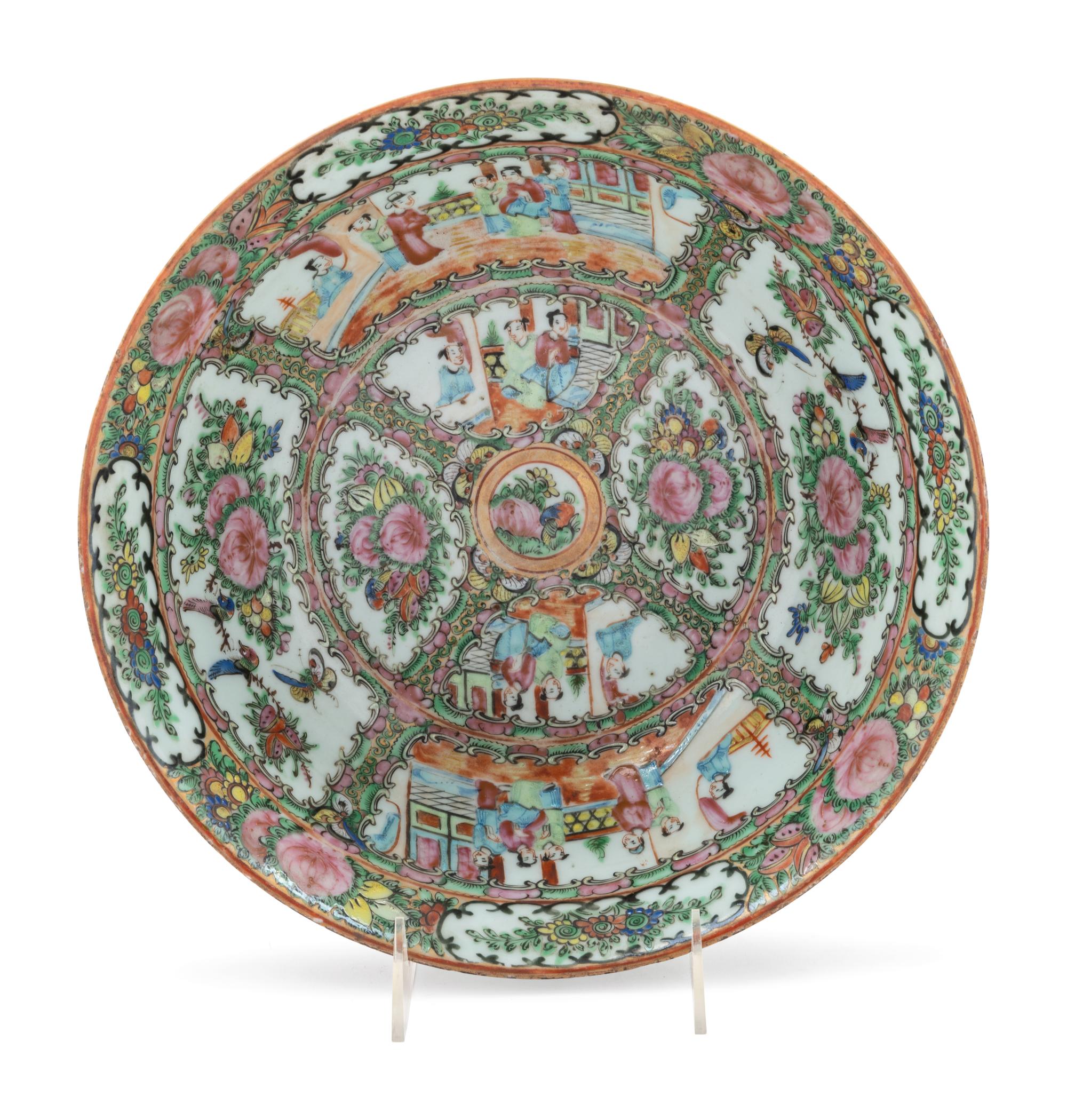 A Chinese Export Rose Medallion Bowl