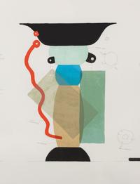 Untitled (vases) lithograph