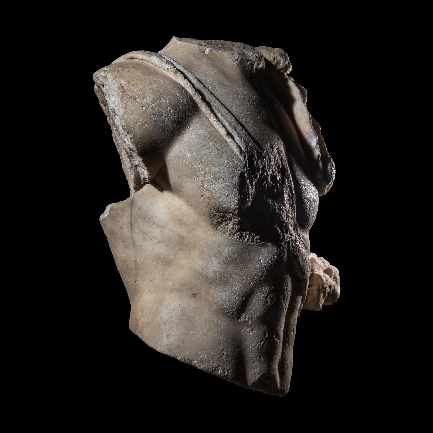 An Over-Lifesized Roman Marble Torso