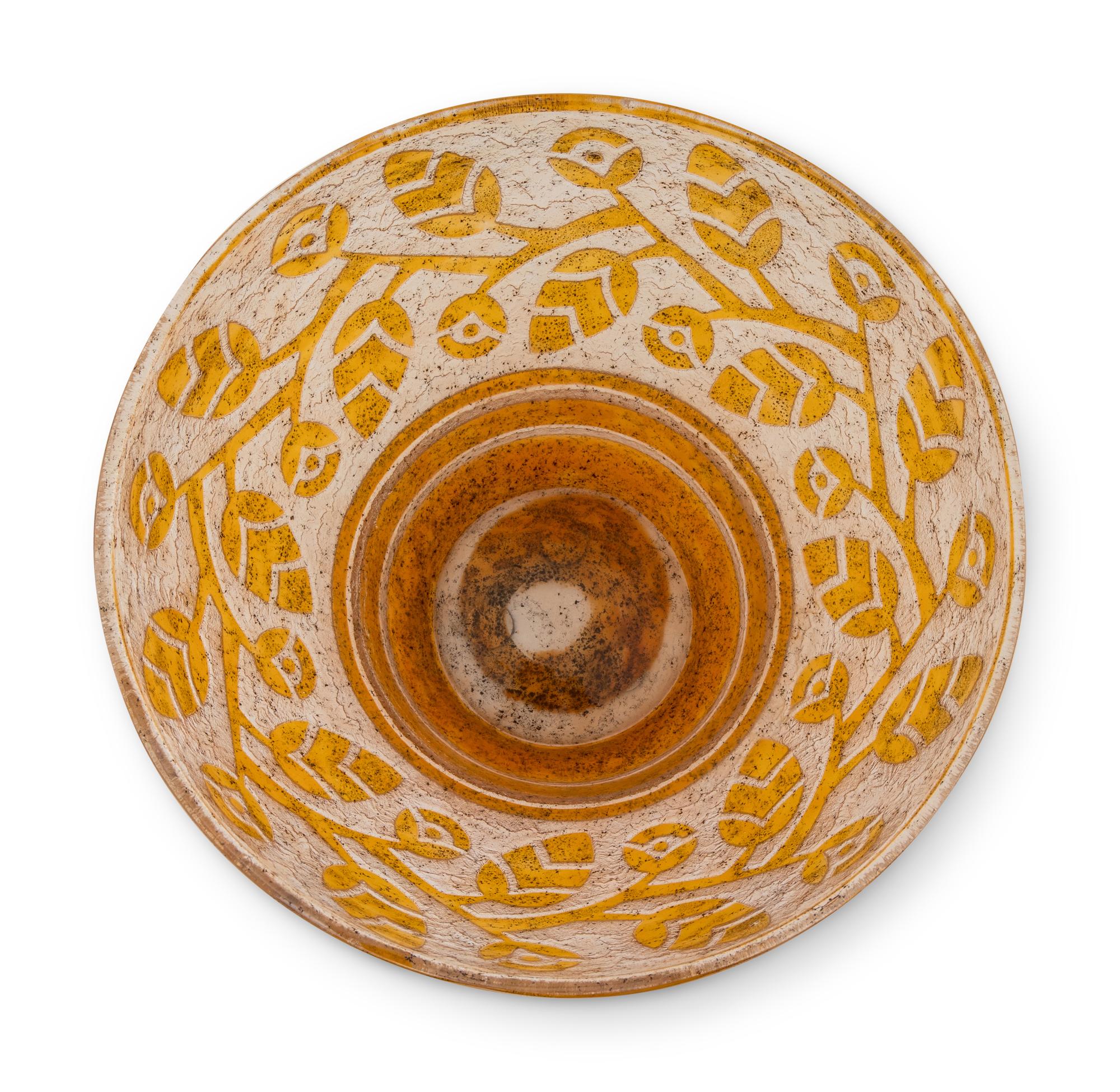 Floral Motif Centerpiece Bowl
