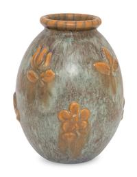 Vase with Floral Reliefs