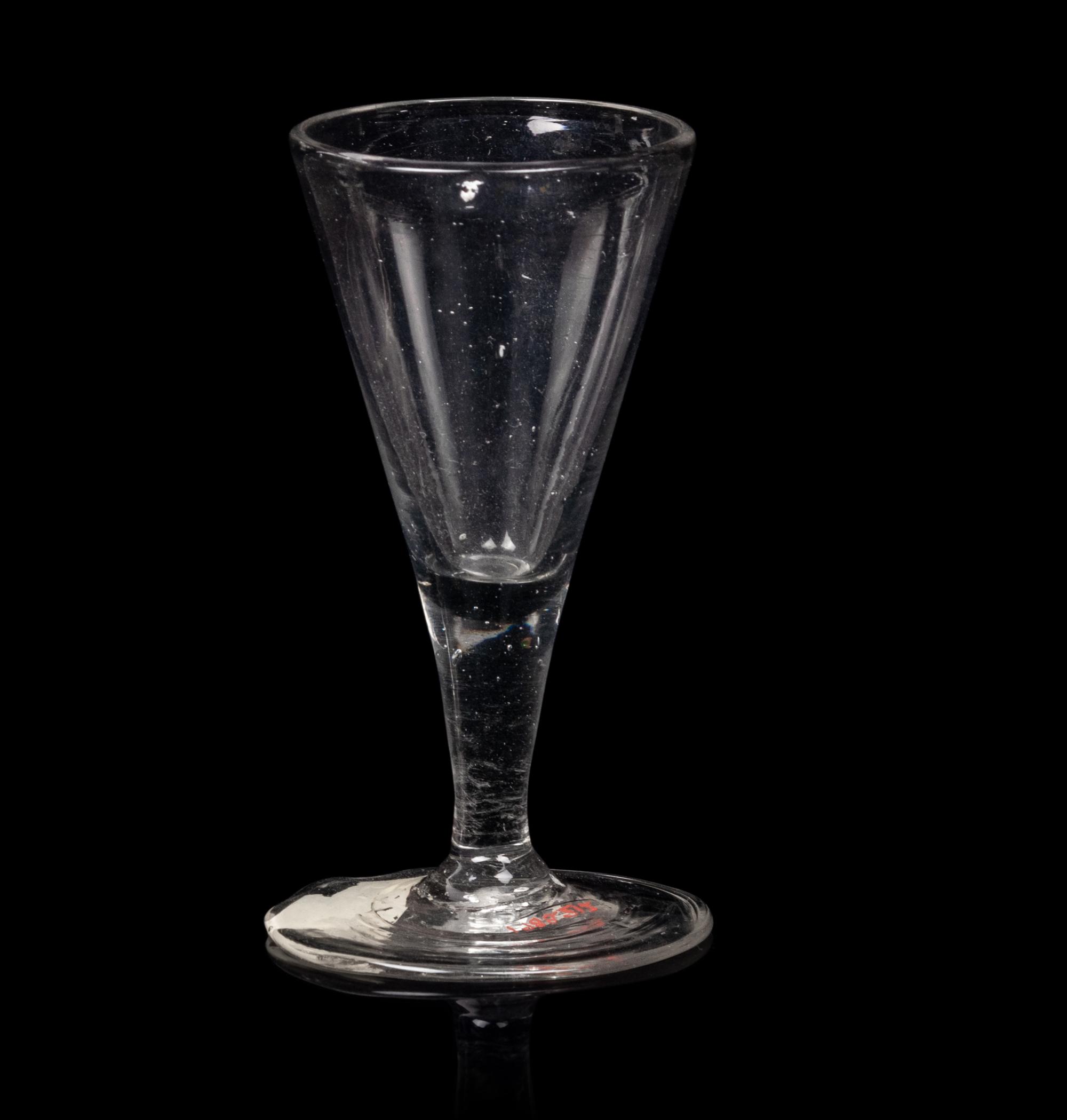 A Group of Three English Wine Stems and an American Wine Stem