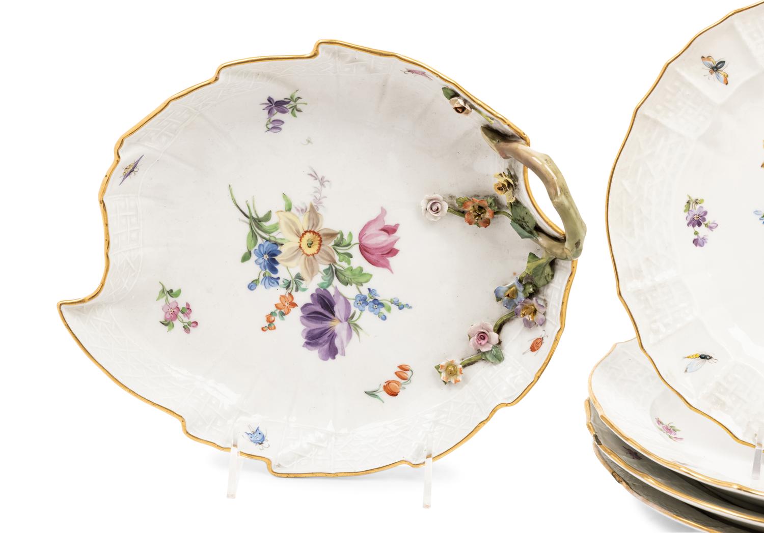 A Set of Meissen Porcelain Plates
