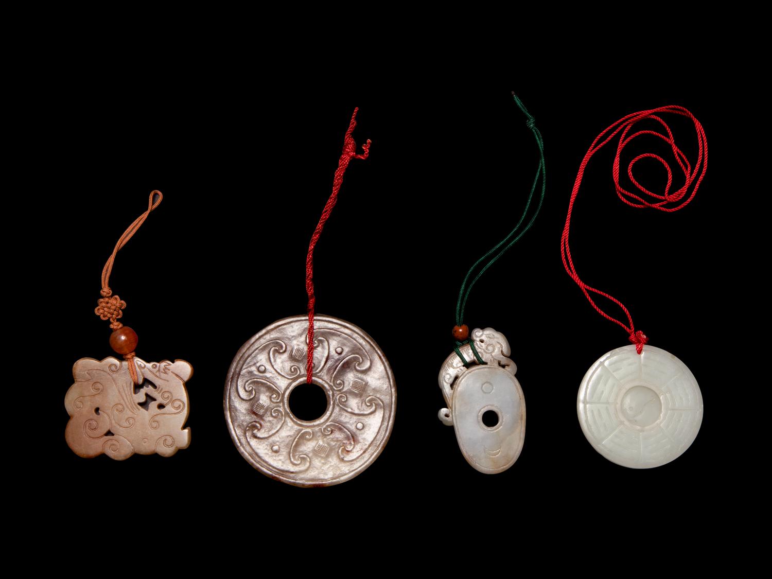 Four Chinese Jade Pendants