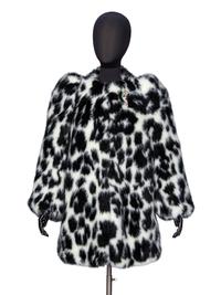 MARC JACOBS, SPOTTED FAUX FUR COAT