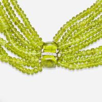A Seaman Schepps Peridot Torsade Necklace