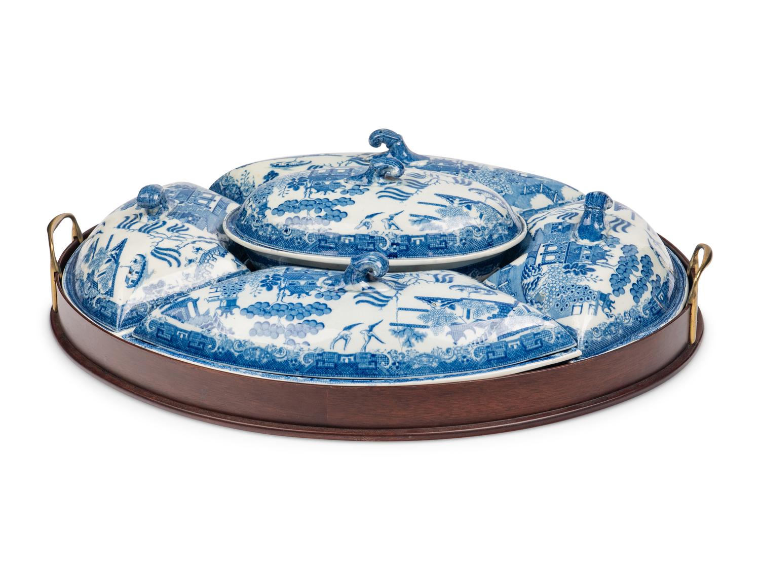 An English Transferware Supper Set
