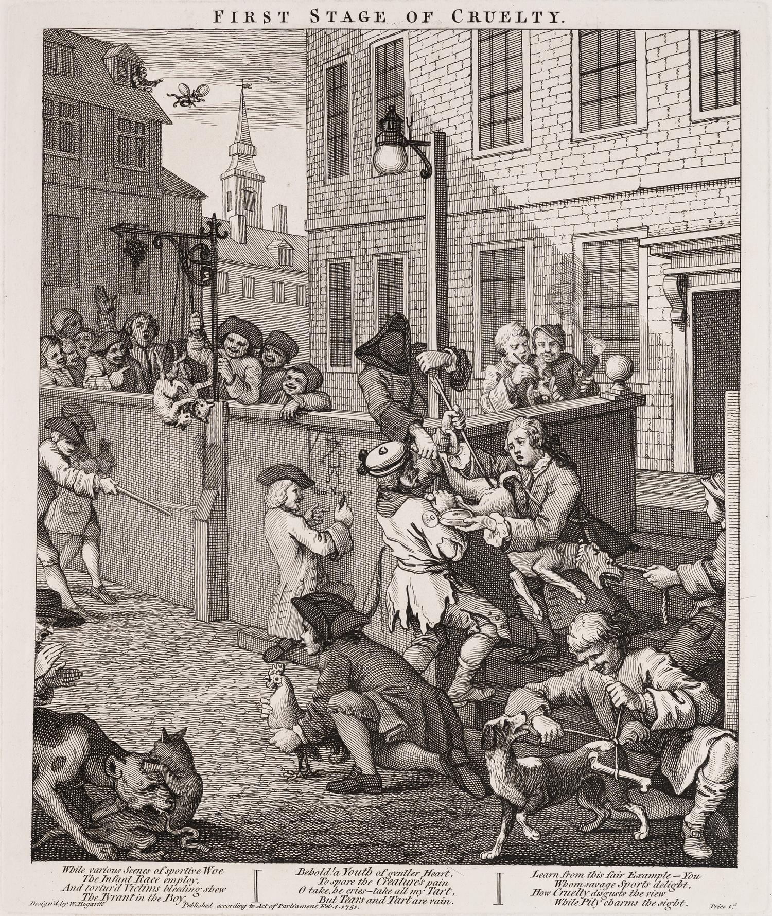 The Four Stages of Cruelty (the complete set of four prints)