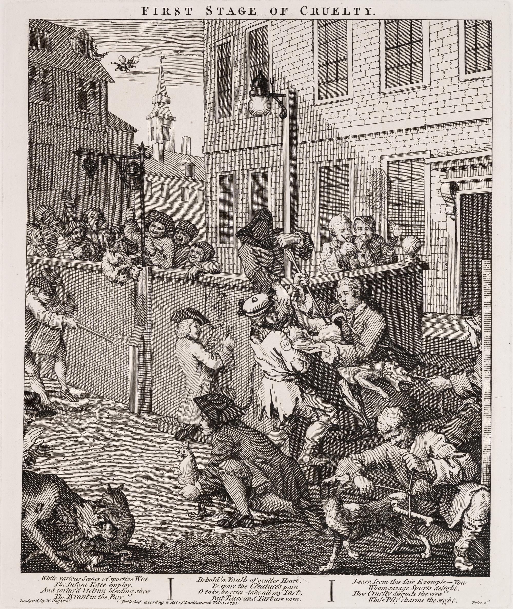 The Four Stages of Cruelty (the complete set of four prints)