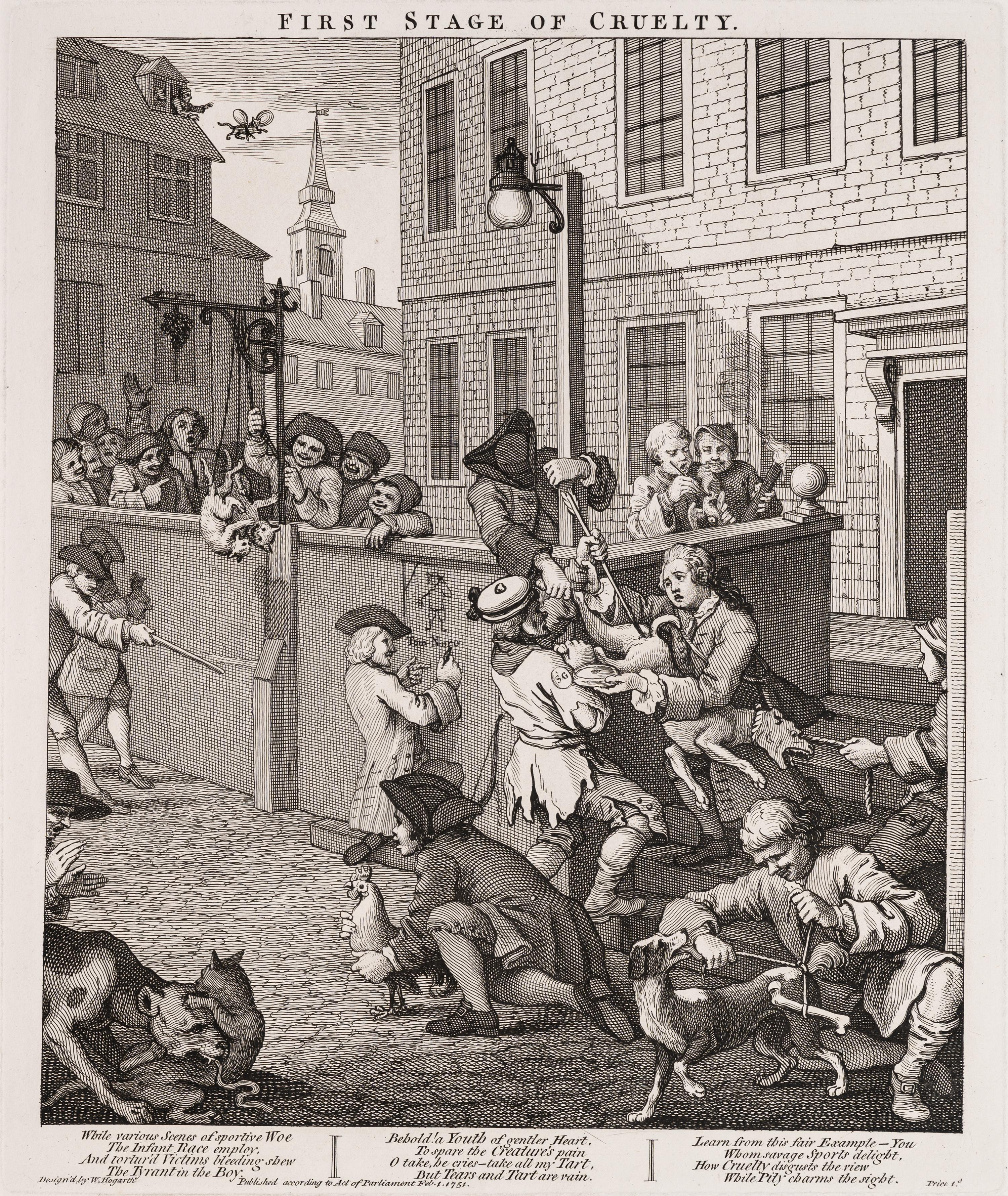 The Four Stages of Cruelty (the complete set of four prints)