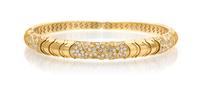 An 18 Karat Yellow Gold and Diamond Collar Necklace, 94.90 dwts.