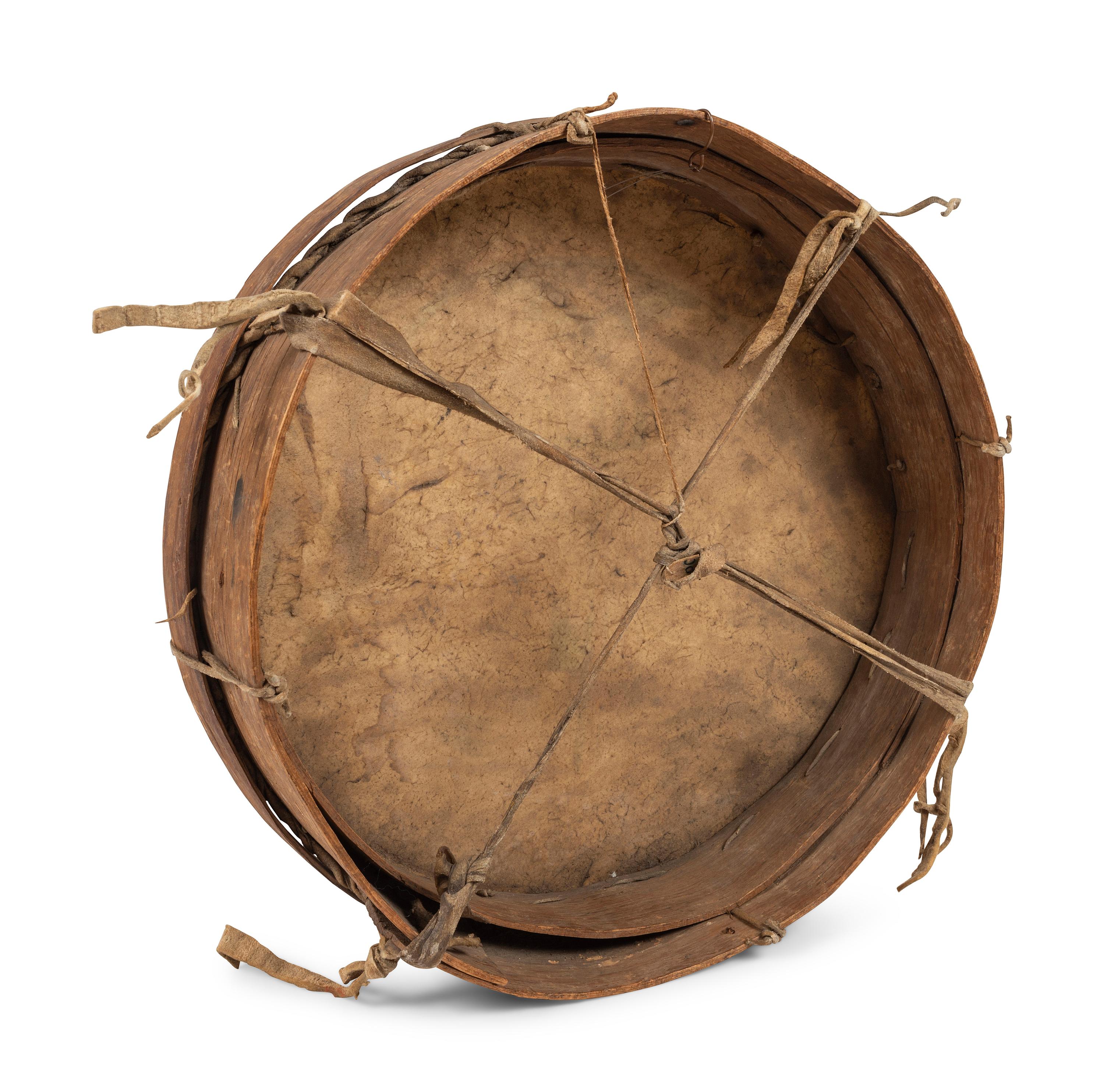 Hopi Painted Hide Drum