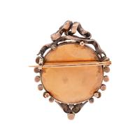 FRENCH, ANTIQUE, DIAMOND PORTRAIT BROOCH