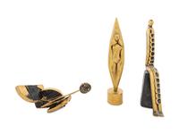 Four Modernist Bronze Sculptures