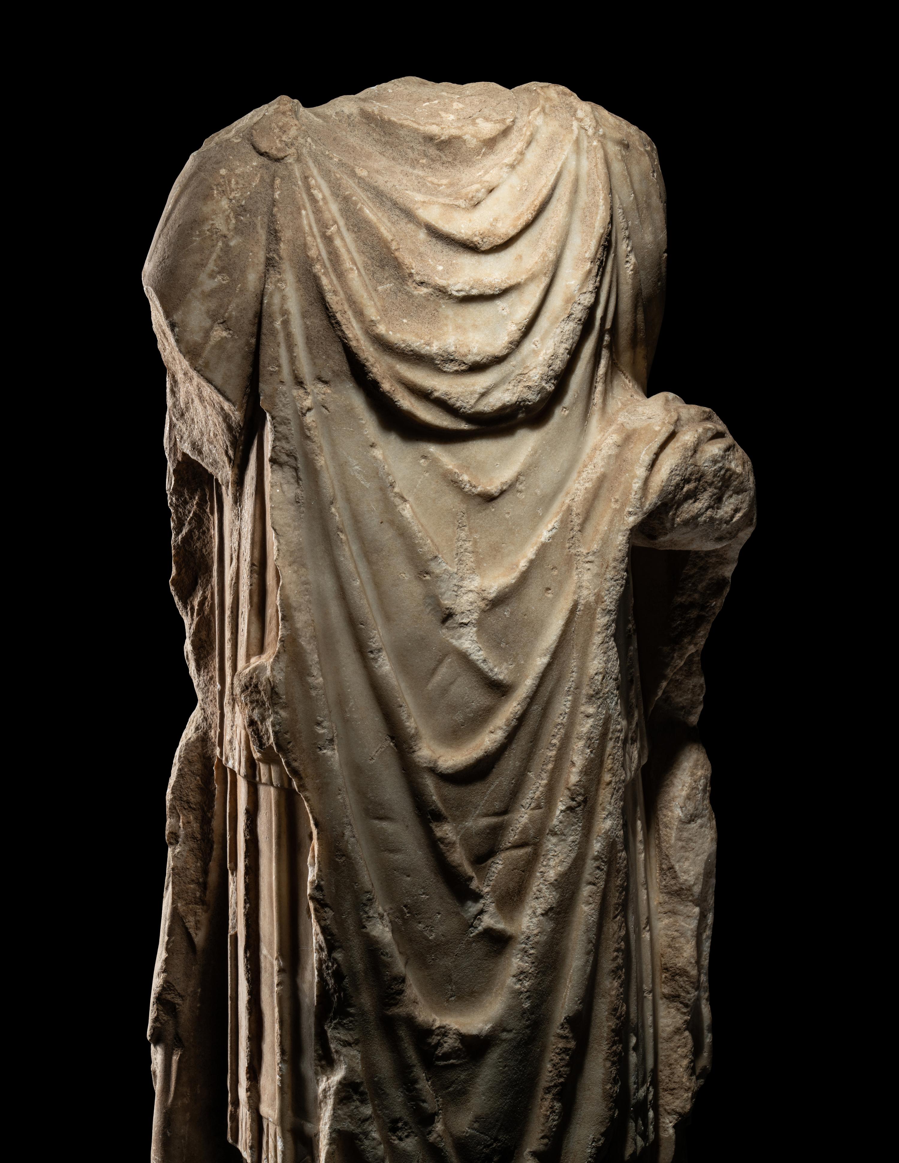 A Roman Marble Torso of a Military Officer