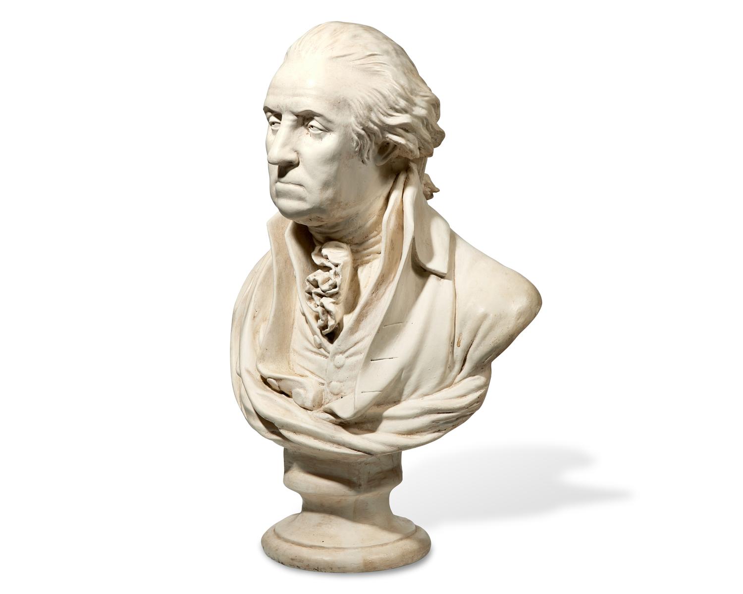 After William Rush (1756-1833), A Plaster Bust Of George Washington