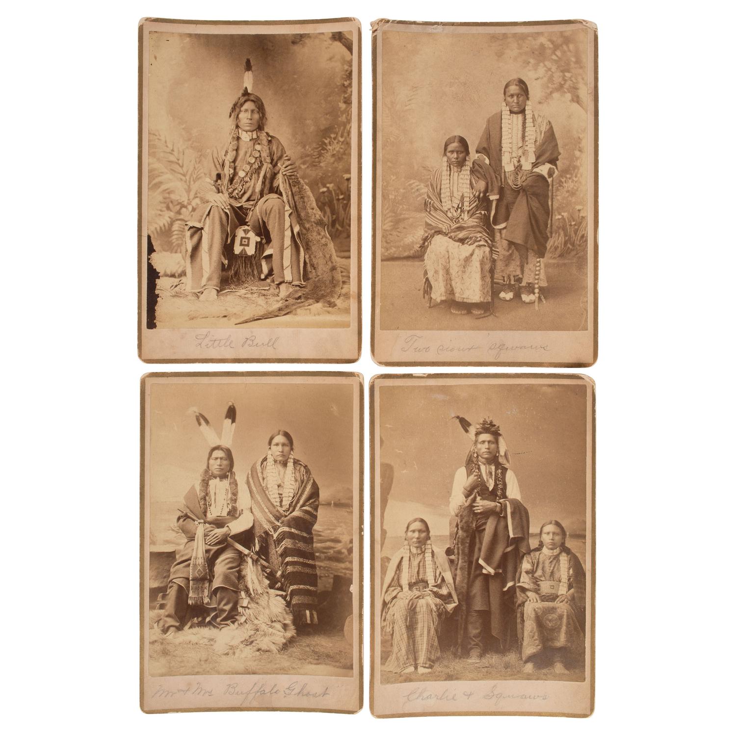 Photographs of Native American Subjects, including Little Bull, ca 1880s