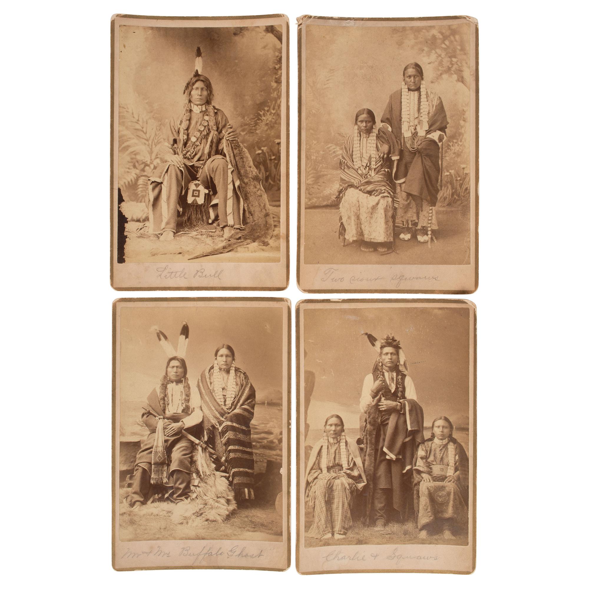 Photographs of Native American Subjects, including Little Bull, ca 1880s