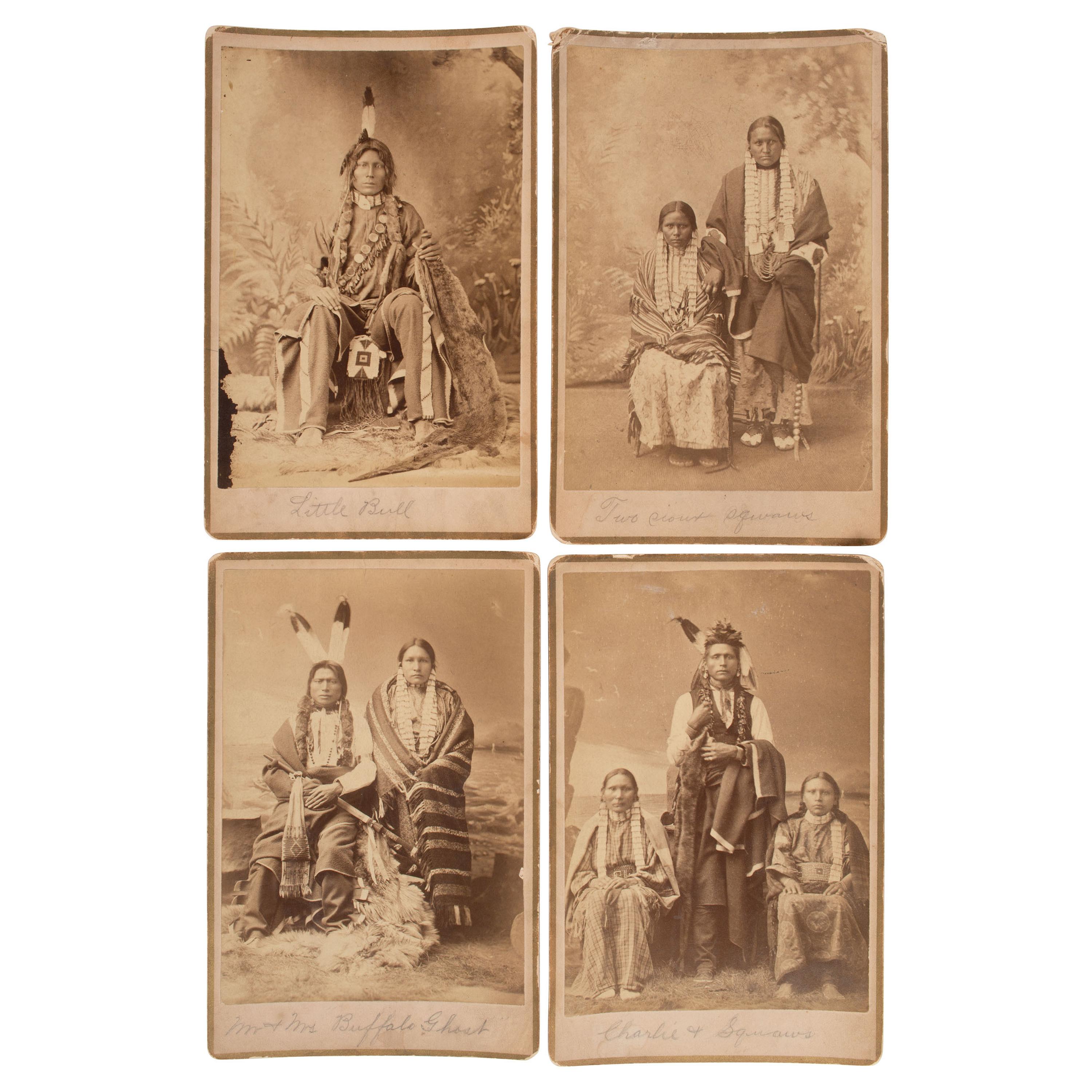 Photographs of Native American Subjects, including Little Bull, ca 1880s