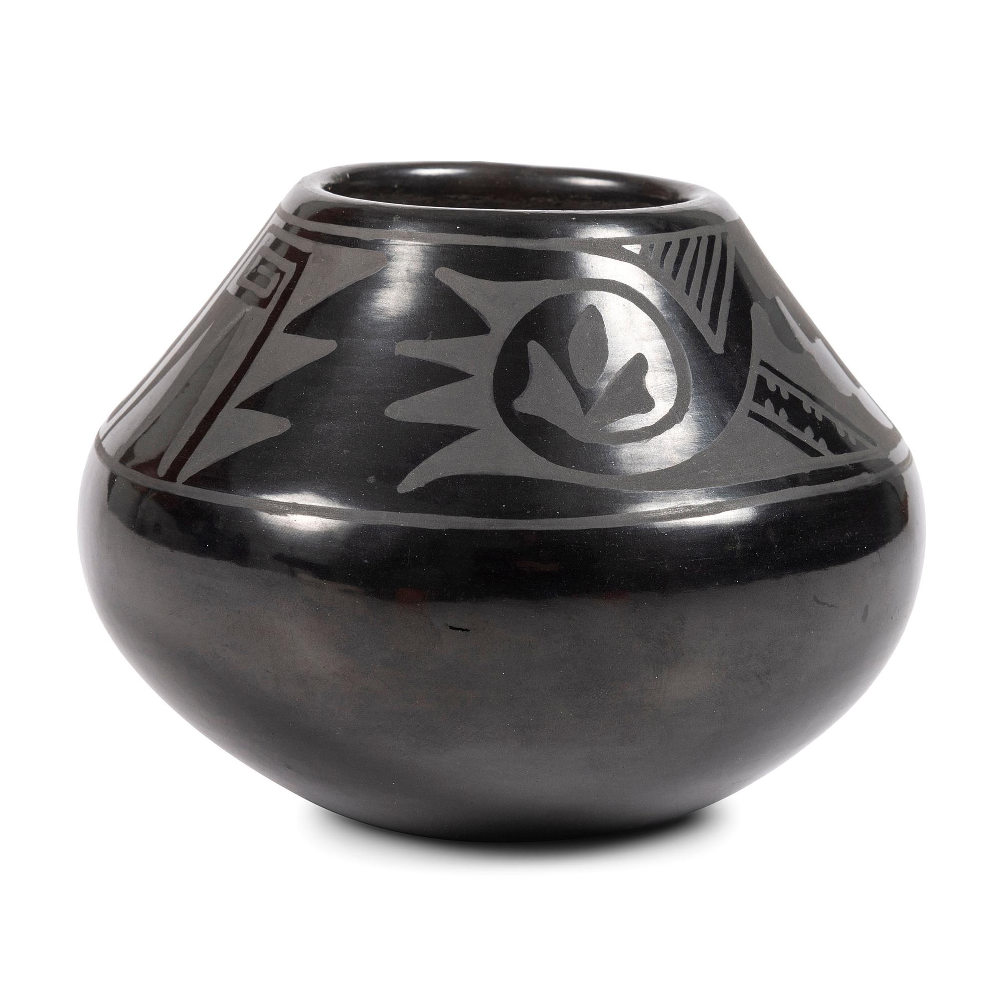 Blackware Pottery Jar