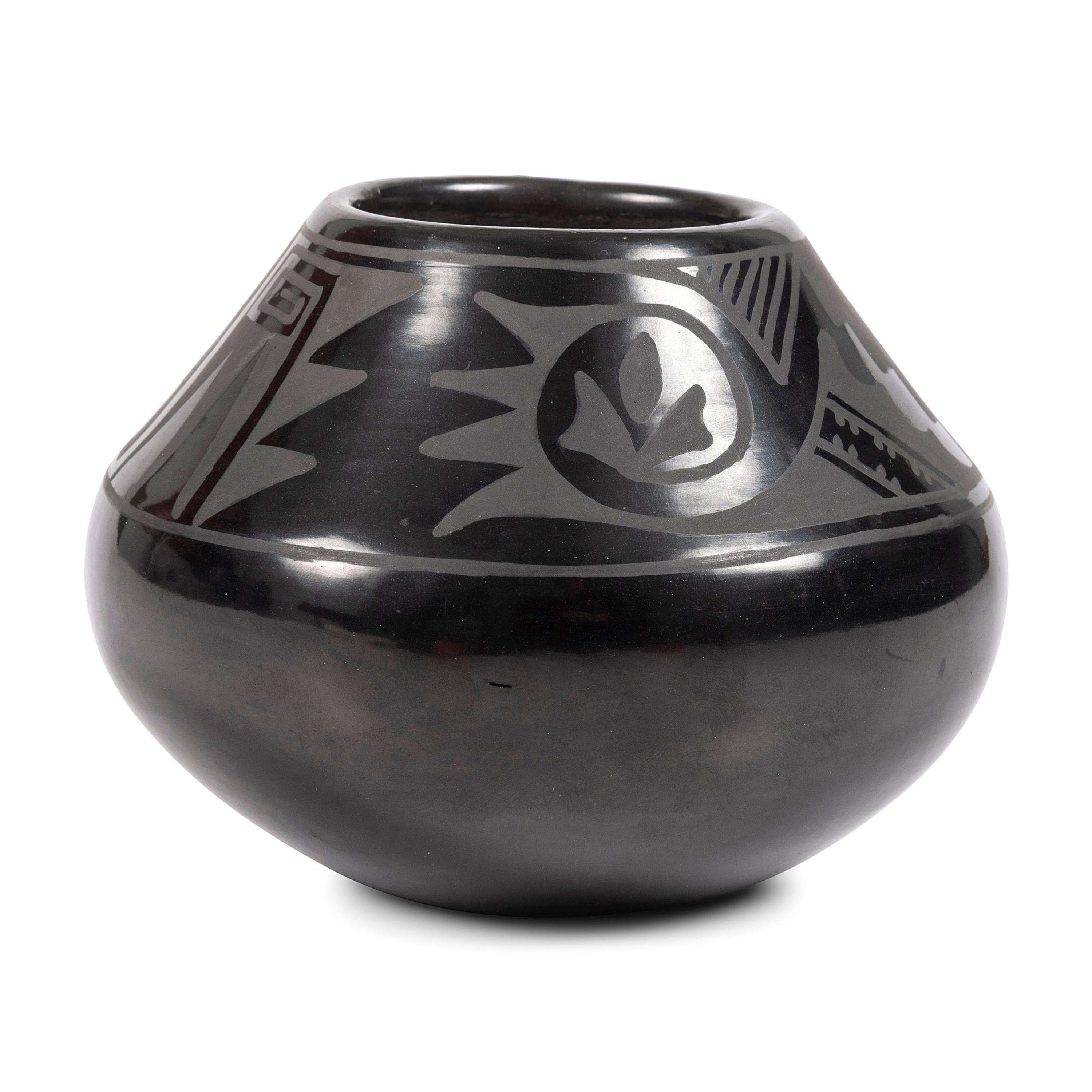Blackware Pottery Jar