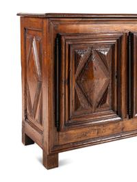 An Italian Walnut Console Cabinet
