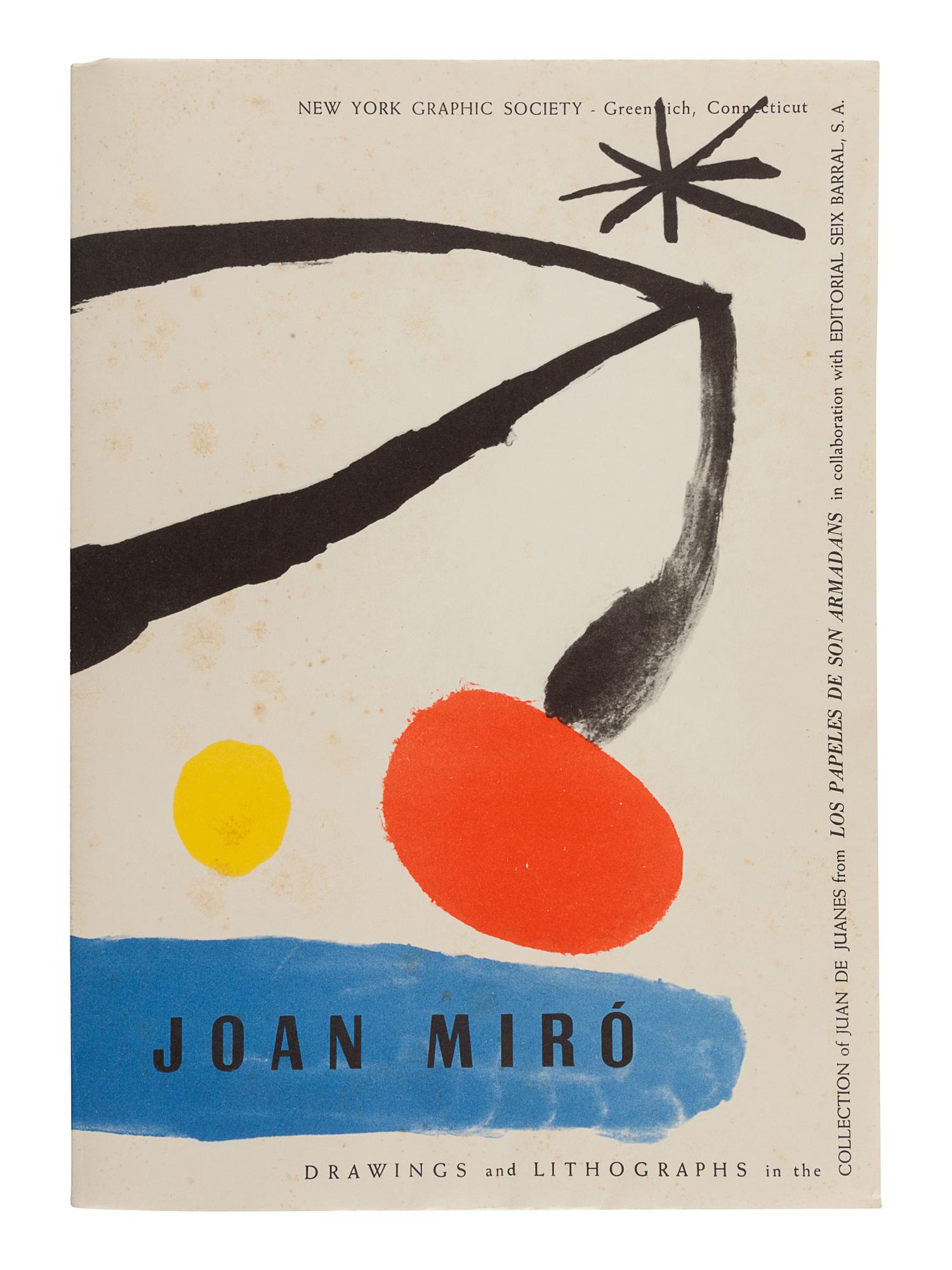 MIRÓ, Joan (1893-1983). Joan Miró. Drawings and Lithographs in the Collection of Juan de Juanes. Greeenwich, CT: New York Graphics Society, 1959.