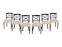 A Set of Six Regency Style Dining Chairs