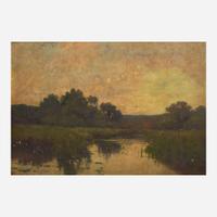 Attributed to Franklin B. De Haven (American, 1856–1934) Marsh at Sunset