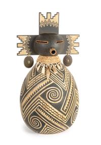 Mixed Media Kachina Sculpture 28 x 16 inches