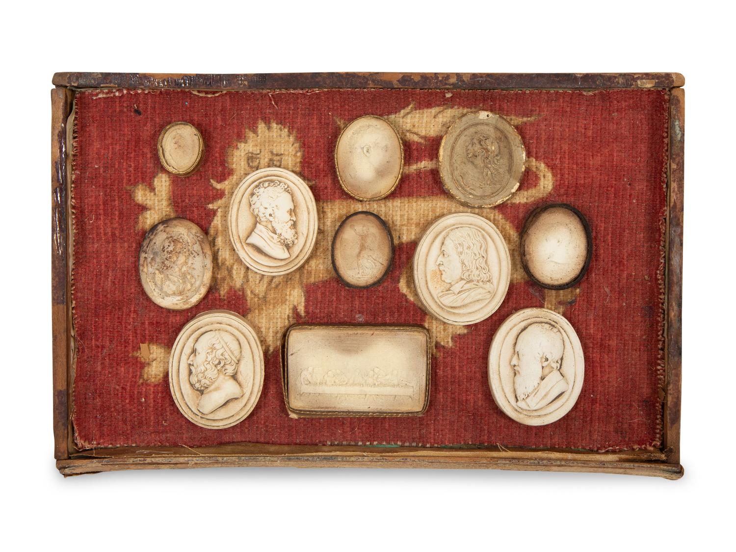 A Group of Grand Tour Plaster Intaglios