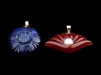 Two Hardstone Pendants