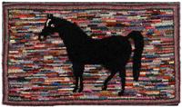 Hooked rug lebanon county, pa, early 20th century