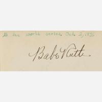[Sports] Ruth, Babe, et al. Autograph Album, ca. 1930s