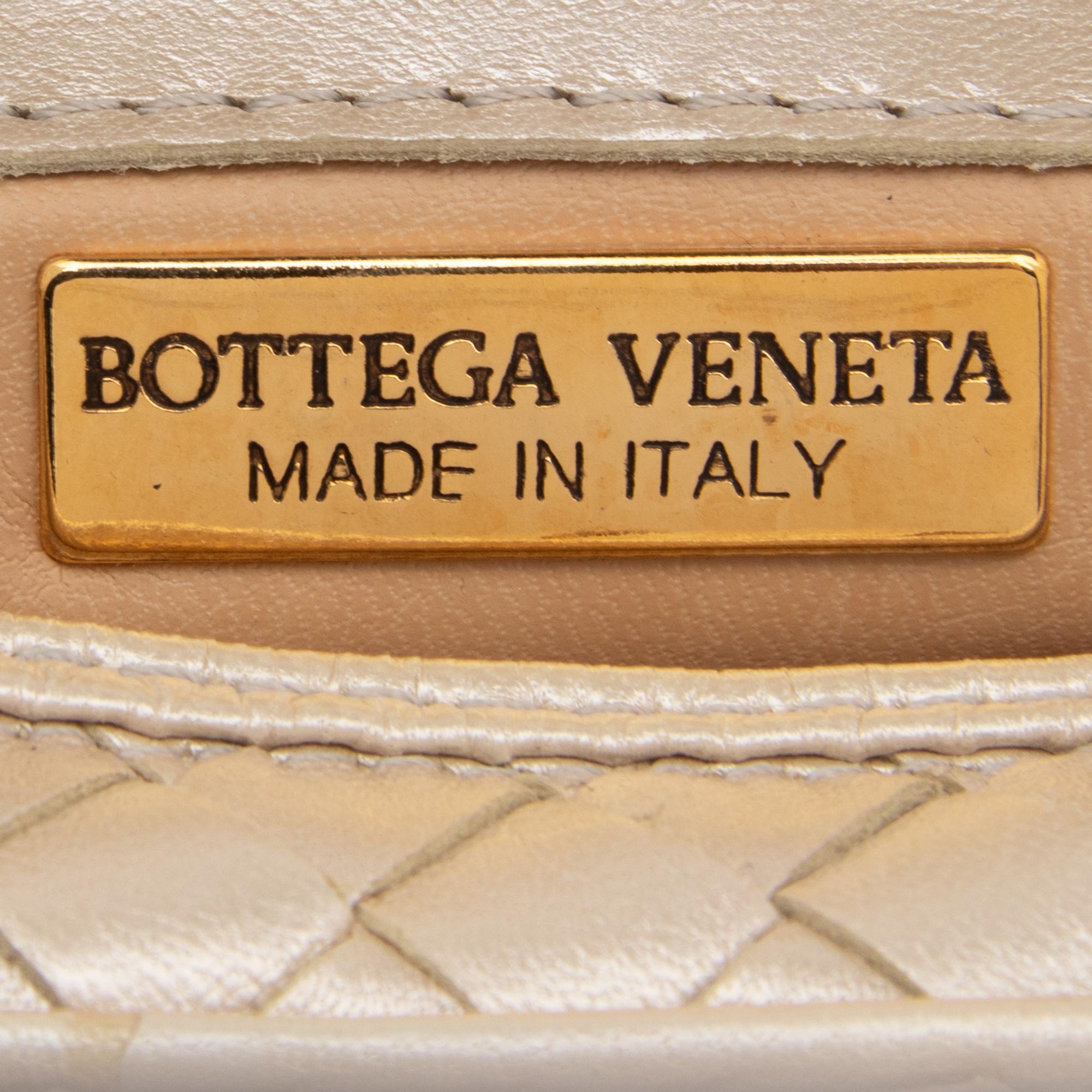 Bottega Veneta, Metallic Intrecciato Shoulder Bag