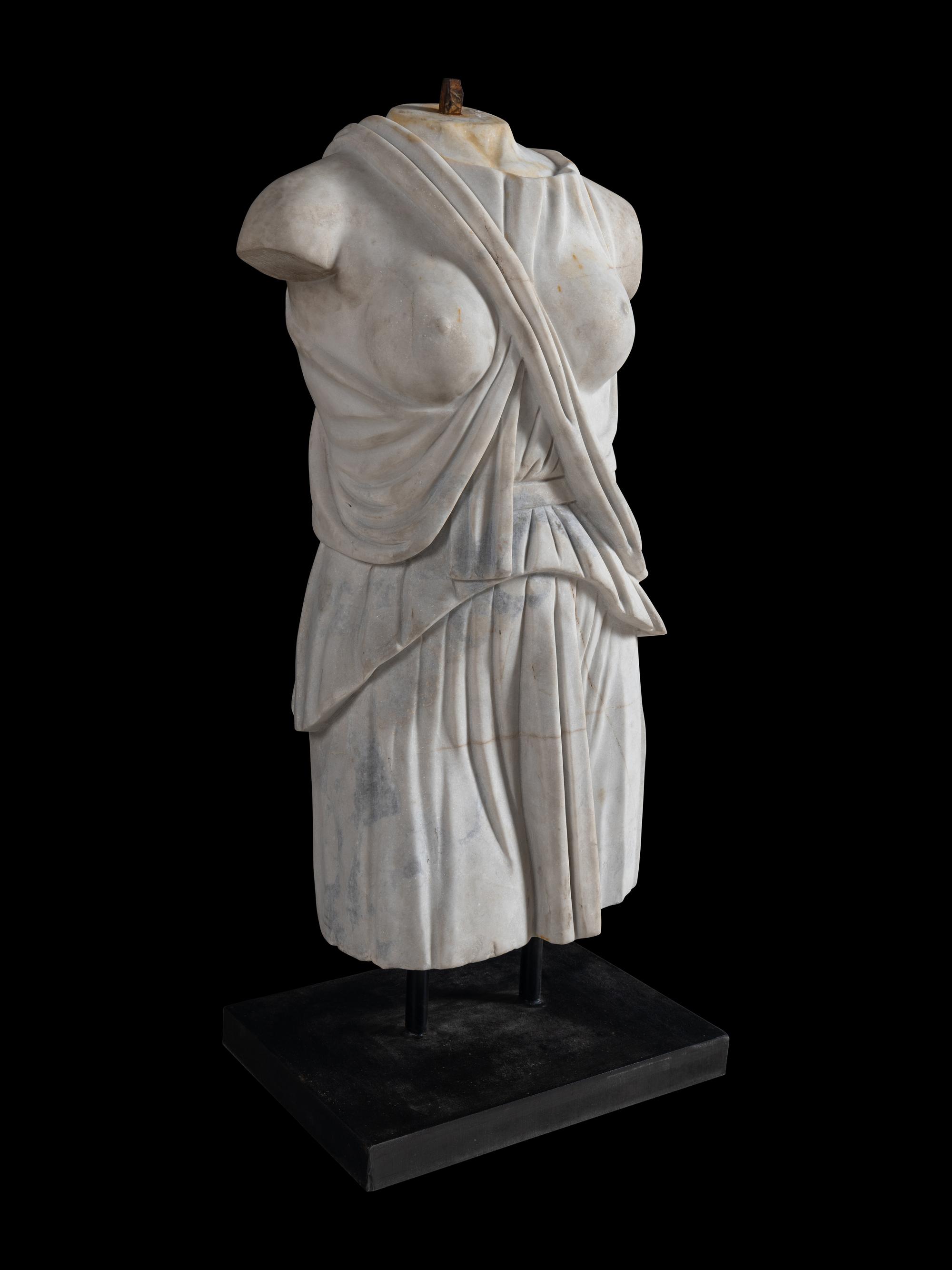 A Continental Marble Female Torso