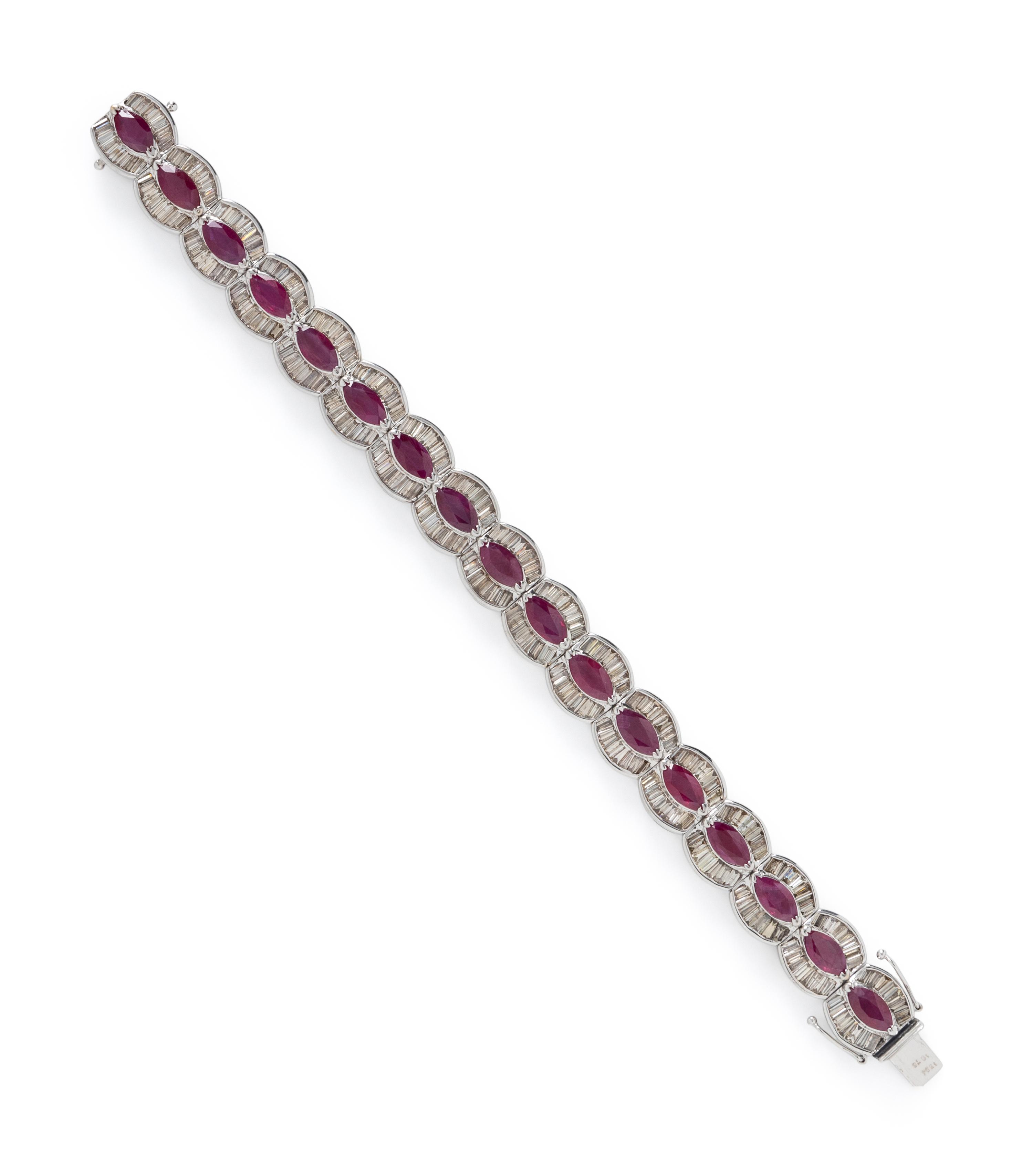 RUBY AND DIAMOND BRACELET