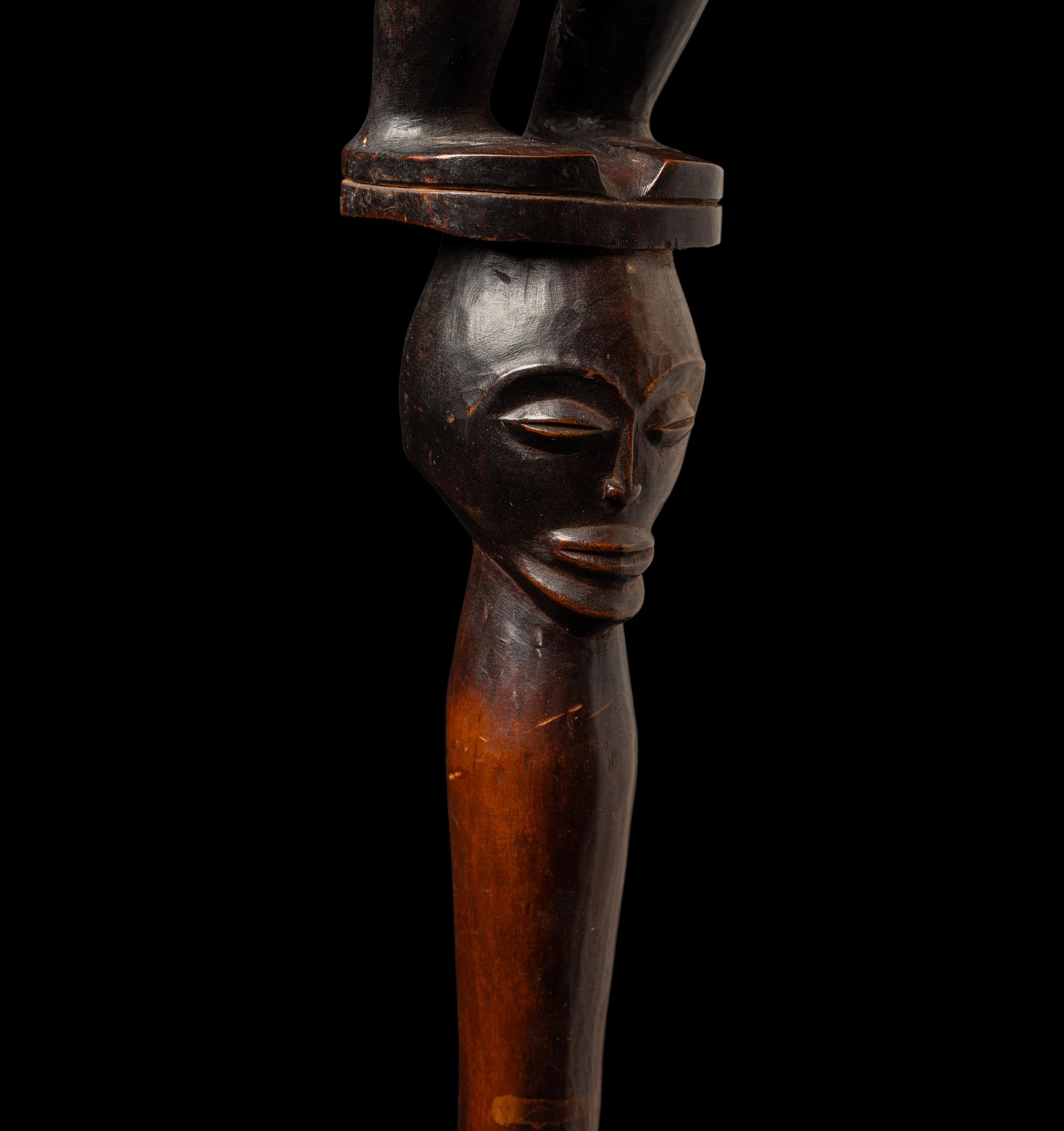 A Yoruba Wood Staff