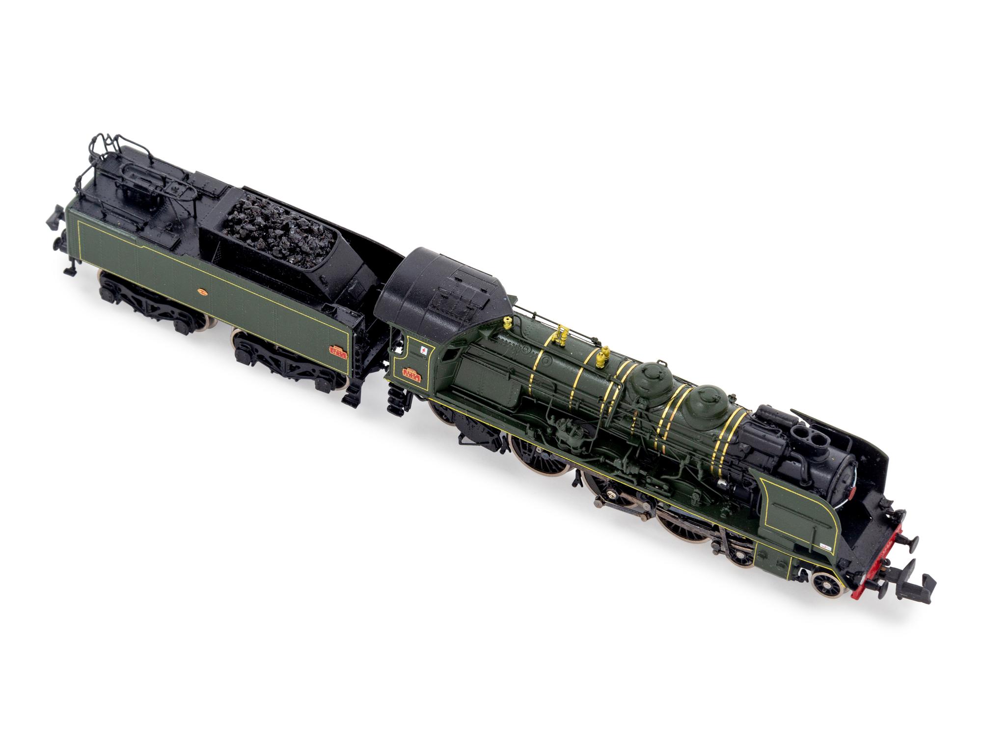 A Factory Boxed Fulgurex Polychrome N-Gauge S.N.C.F 4-6-2 Locomotive and Tender