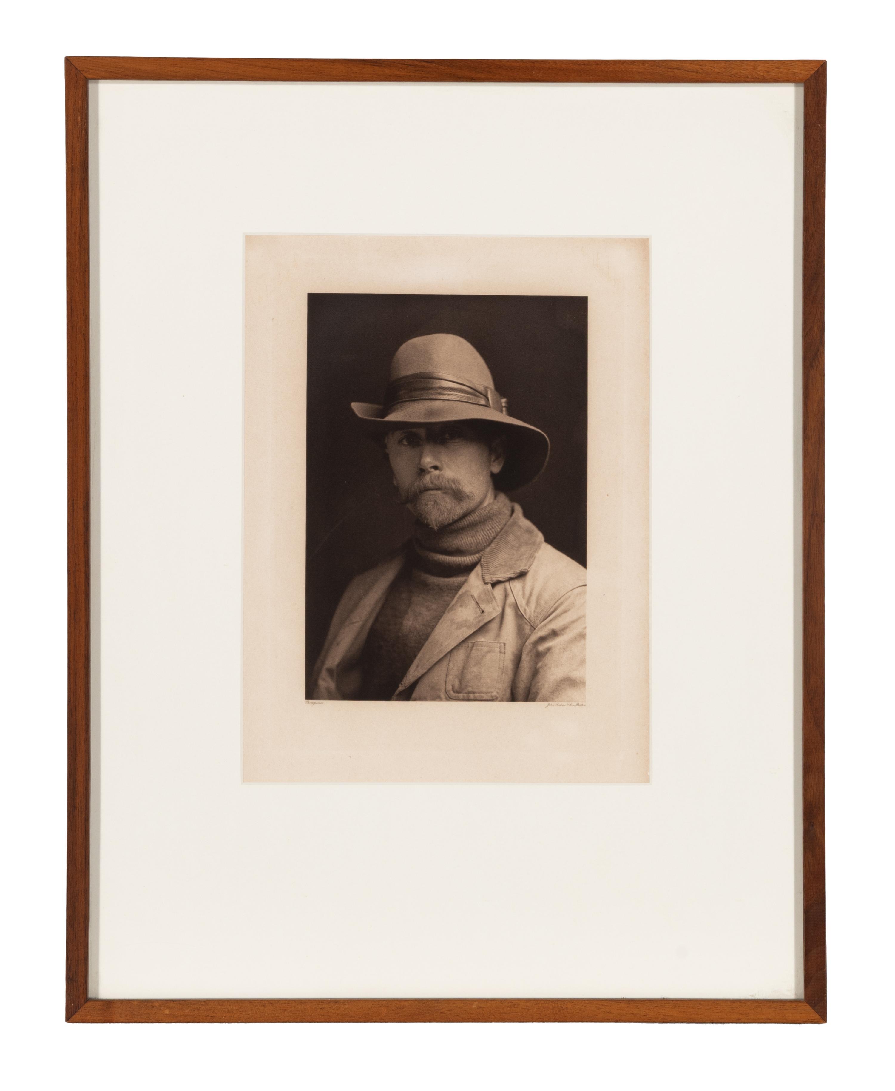 [Native American]. Curtis, Edward S. (1868-1952). Self portrait of Edward S. Curtis, ca 1899.