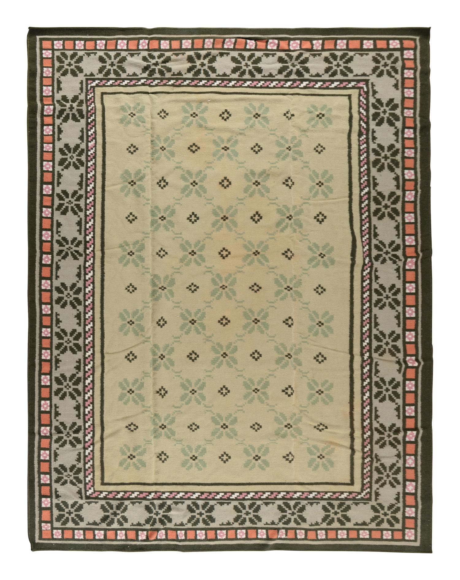 A Dhurrie Flatweave Rug
