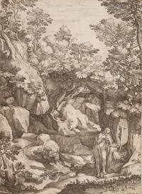 Mary Magdalene penitent in the wilderness