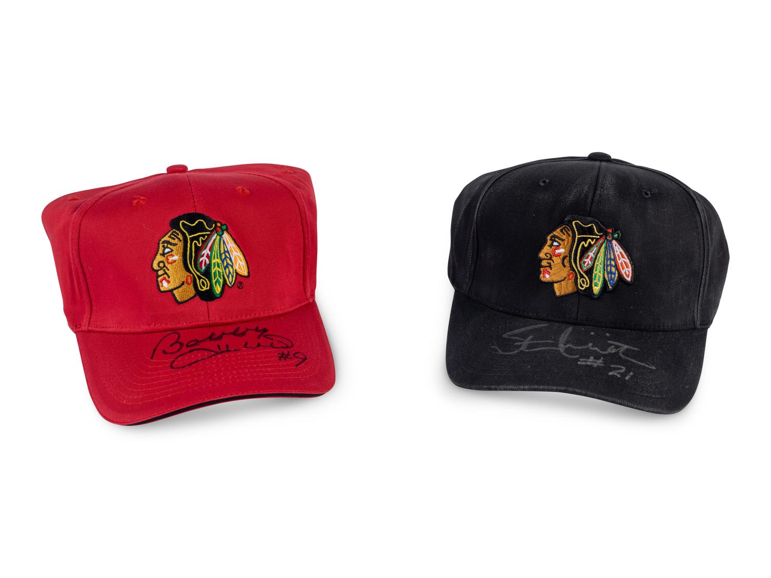 A Group of Bobby Hull and Stan Mikita Signed Autograph Items