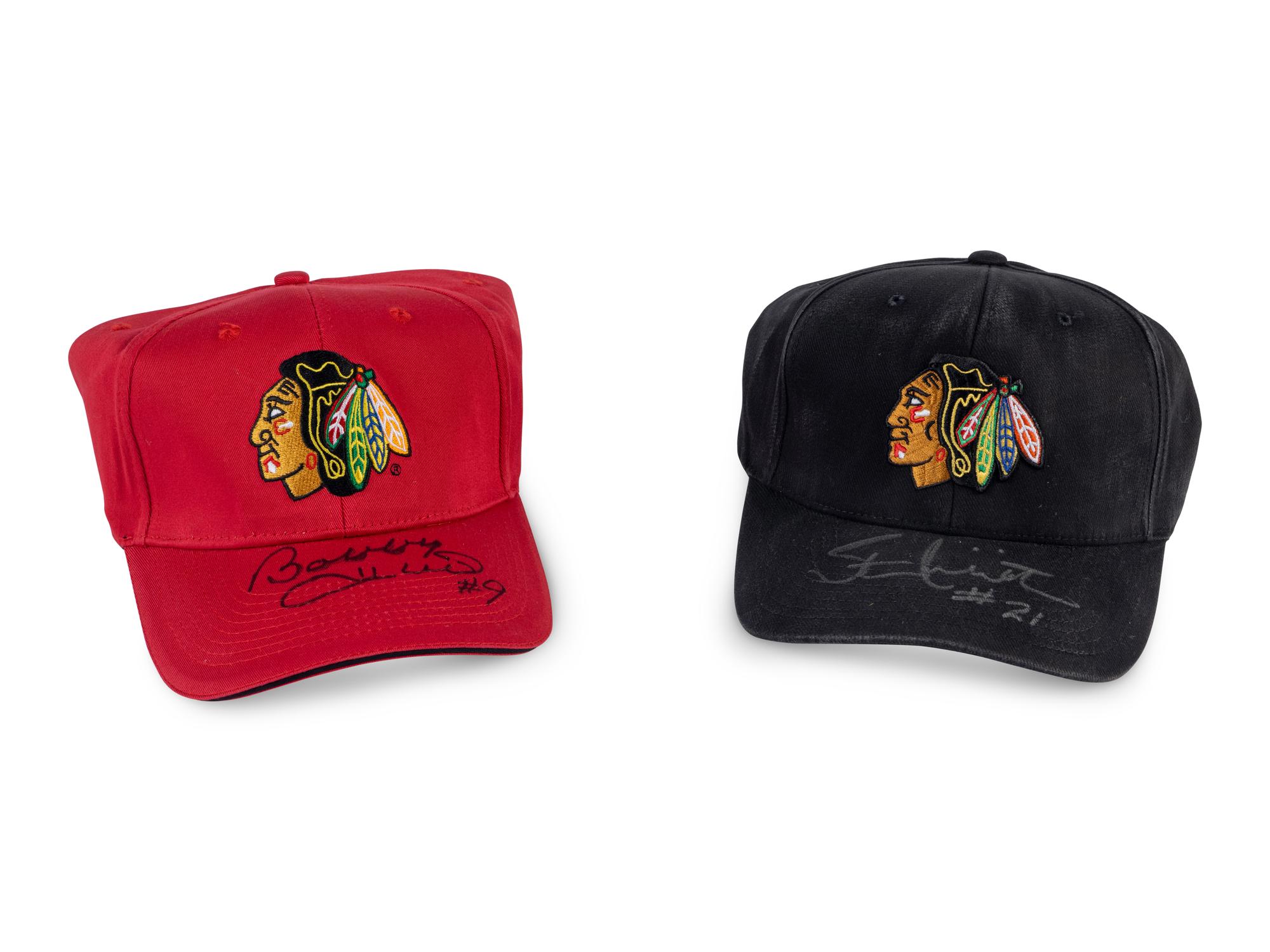 A Group of Bobby Hull and Stan Mikita Signed Autograph Items