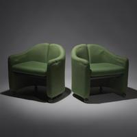 Pair of Split-Back lounge chairs for Tecno, c. 1960