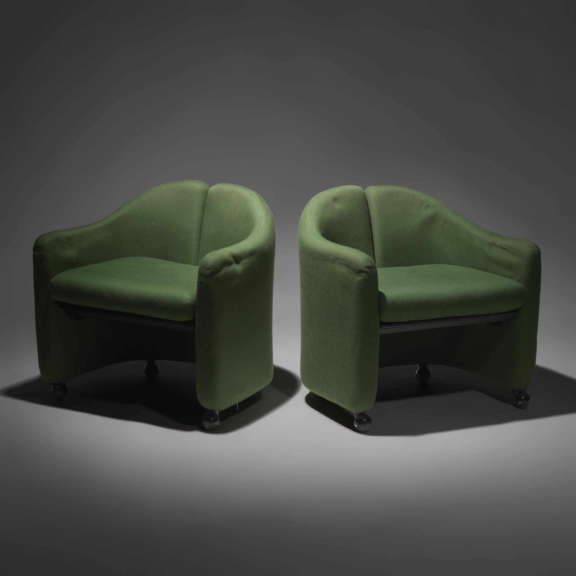 Pair of Split-Back lounge chairs for Tecno, c. 1960