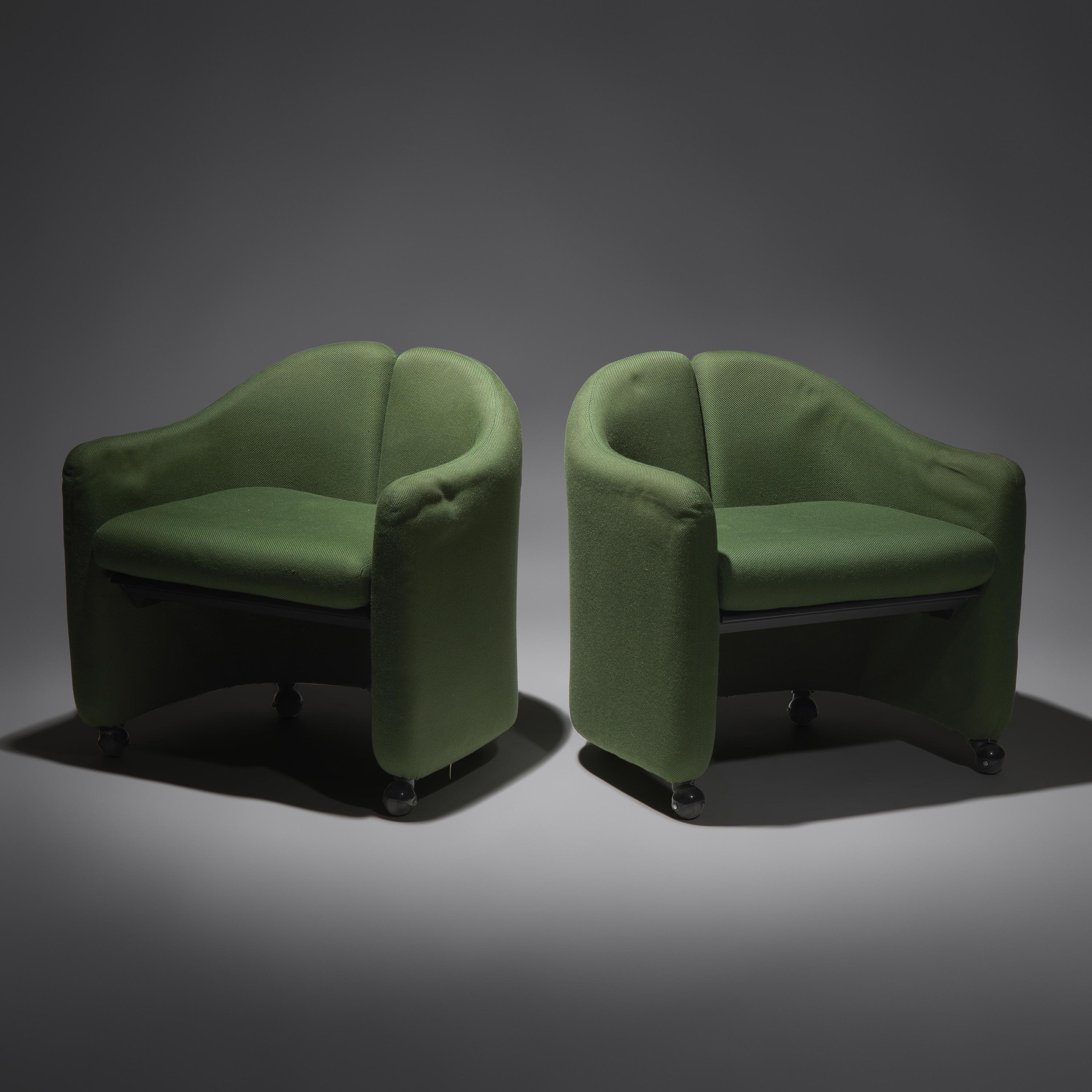 Pair of Split-Back lounge chairs for Tecno, c. 1960