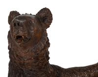 A Swiss Black Forest Bear-form Carved Chair