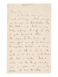 [Literature] Longfellow, Henry Wadsworth . Autograph Letter, signed