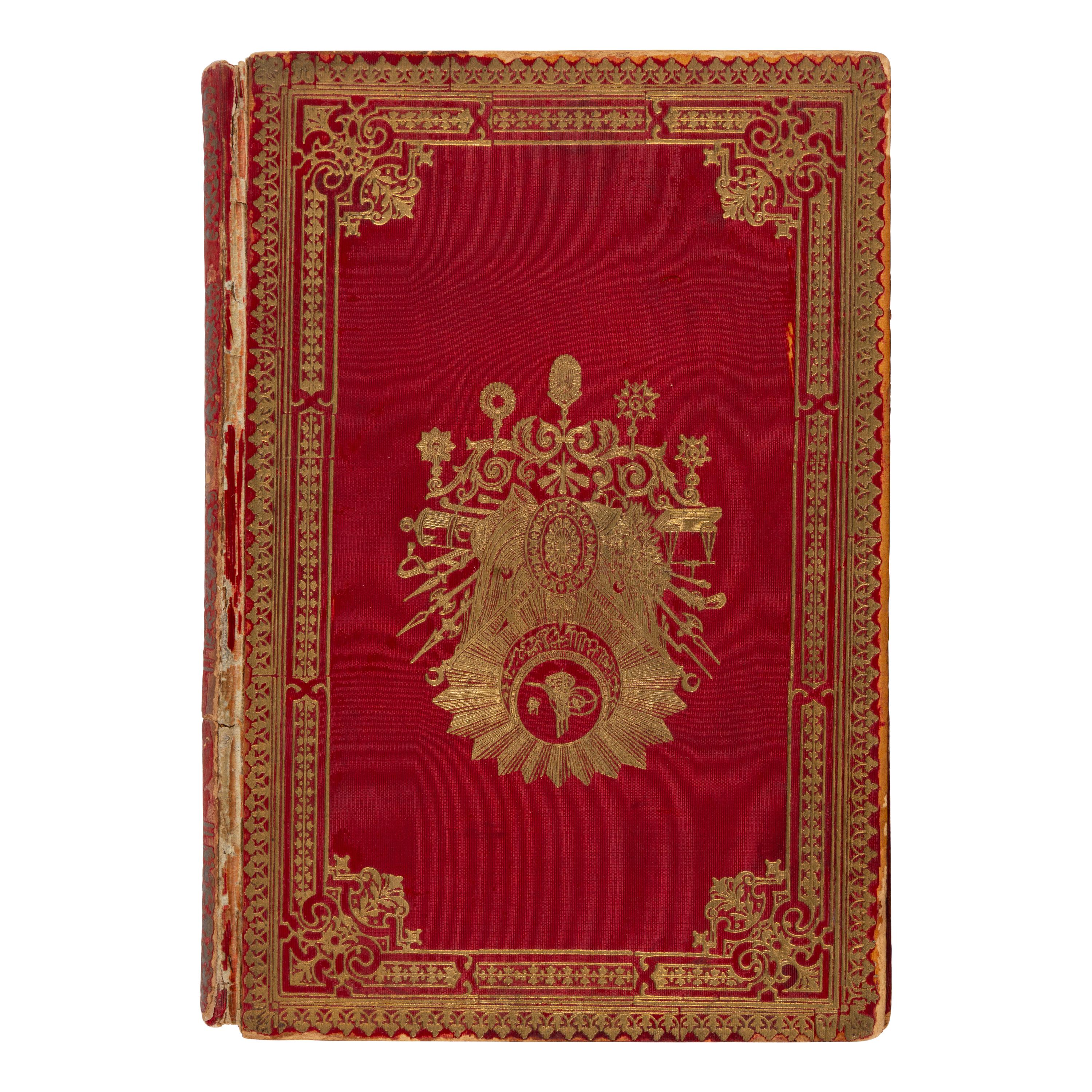 [Manuscript - Persian]. -- [Sultan Abdülhamid II (1842-1918), his copy]. A manuscript from the Imperial Library of Sultan Abdülhamid II, translated from the French into Ottoman Turkish by palace interpreter Memduh Bey, ca 1906.